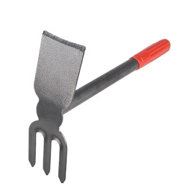 farming hand garden tool fork hoe with plastic handle