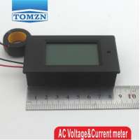 LCD 4IN1 display 100A Voltage current active power energy meter blue backlight panel voltmeter ammeter kwh 80-260V 50/60HZ