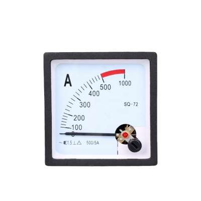 Mini Analog Ampere Meter 72*72 mm 5A Pointer Ammeter