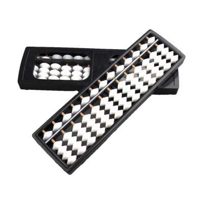 black and white student mini soroban abacus for math